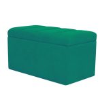Banqueta Baúl Lineal HVM Verde Botella