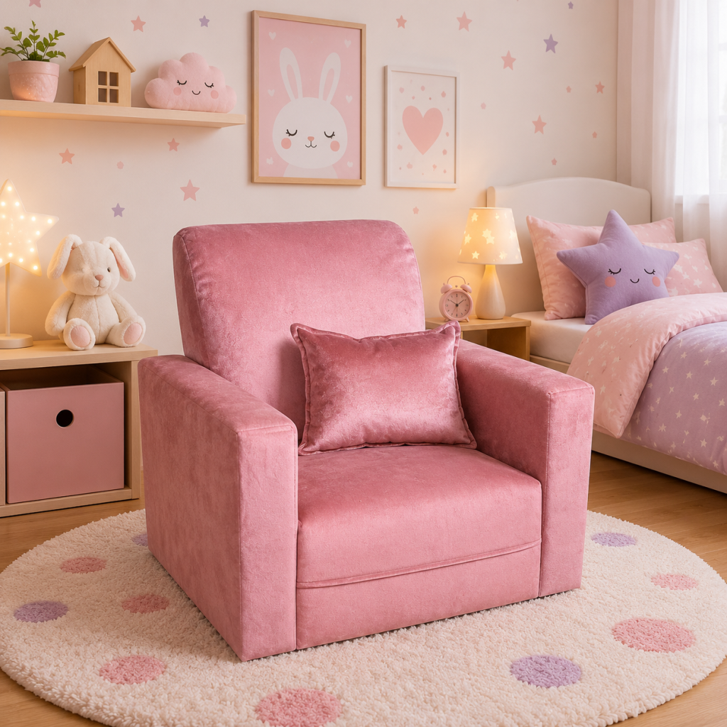 Sofa Infantil HVM Palo Rosa Liss