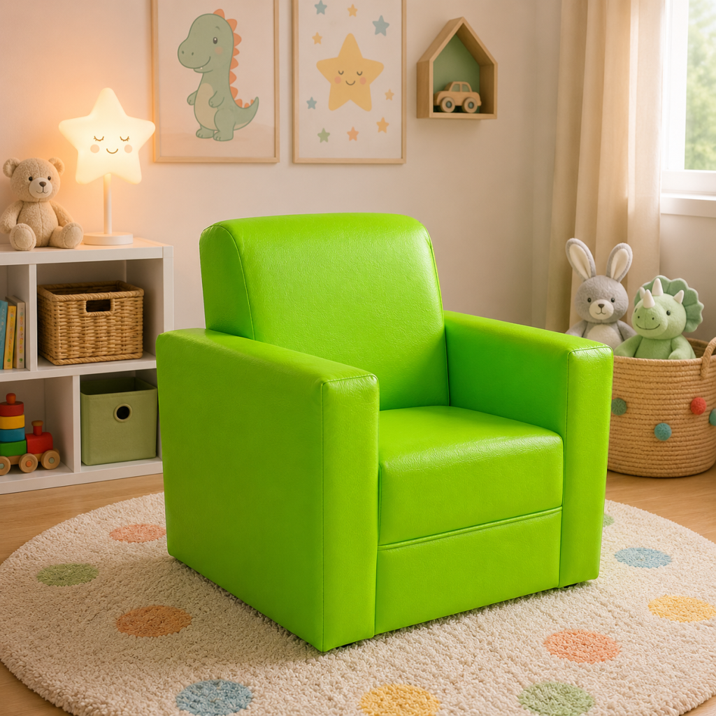 Sofa HVM Infantil Verde Cuero