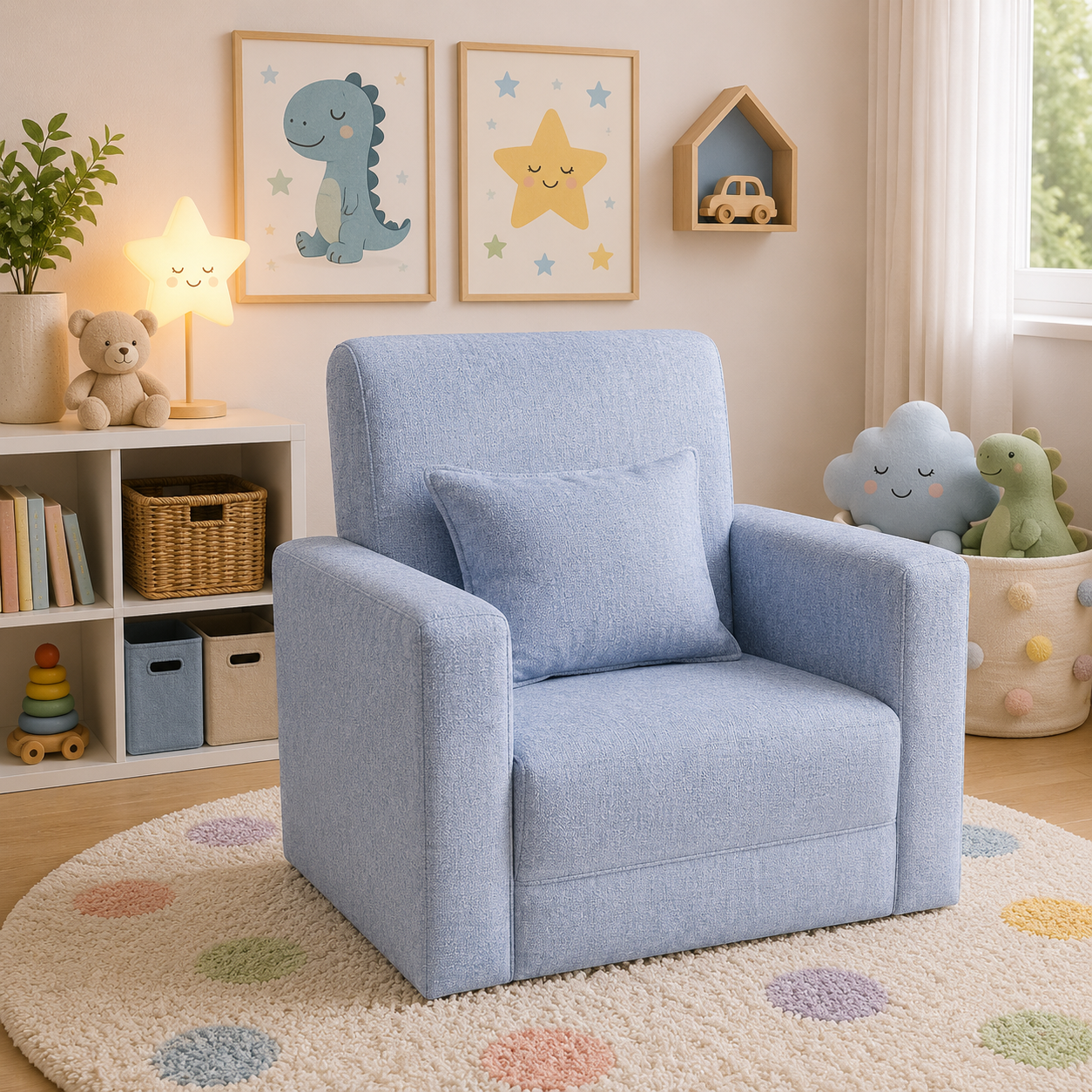 Sofa HVM Infantil Gris LIno