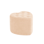 Puff HVM Corazon Beige Felpa
