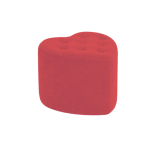 Puff HVM Corazon Rojo Felpa