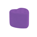 Puff HVM Corazon Morado Felpa