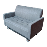 Banqueta tipo Sillon Baul Lorenzo HVM Gris Lino