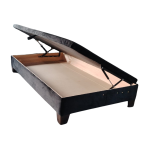 Base Baul HVM 1P Negro Felpa