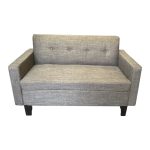 Sofa Gris Alonso 2 Cuerpos