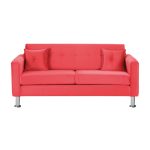Sofa HVM Lory 3C Rojo Cuero PU