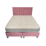 Cama HVM 2P Palo Rosa Felpa