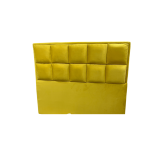 Respaldo HVM 2P cuadrado Amarillo Felpa