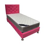 Cama HVM 1.5P Rosado Felpa