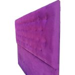 Respaldo HVM Morado Felpa King a Piso