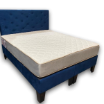 Cama HVM Full Respaldo Azul