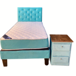 Cama HVM 1.5P Calipso+ Velador + Respaldo