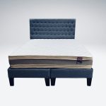 Cama HVM King Gold2 Azul Petroleo