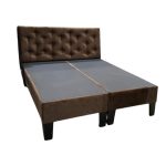 Base HVM 2P Cafe Felpa + Respaldo Cafe Felpa