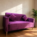 Sofa Alonso Morado 2 cuerpos