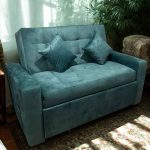 Sofa Cama HVM Cinema Verde Esmeralda Felpa