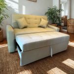 Sofa Cama HVM Cinema Beige Lino