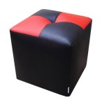 Puff HVM Boton negro con rojo