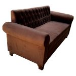 Sofa Baul HVM Florencia 2C Chocolate Felpa