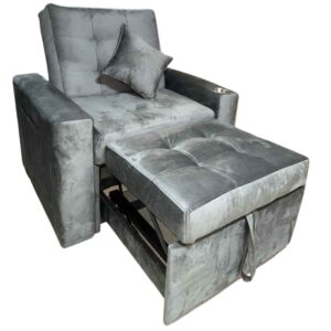Sofá Cama HVM Cinema 1C Gris Felpa
